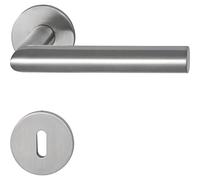 MARCHESI 1420M.2142M-2143M-207 - Maniglia per manopole su rosetta piatta BB, in acciaio inox opaco,