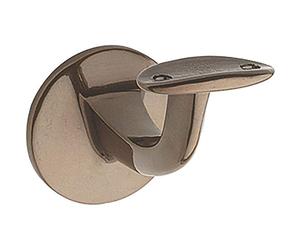MARCHESI 4627 MS Supporto per corrimano con supporto curvo, distanza dalla parete 65 mm, ottone patinato,