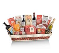 Marchesi Prioli Cesto Regalo Archimede con Panettone Classico 750g, Vini Pregiati, Specialità Gastronomiche, Dolci Artigianali