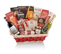 Marchesi Prioli Cesto Regalo Festa Allegra, Panettone Classico Milanese, Vini Collarin, Salumi, Pasta, Tartufi e Specialità Piemontesi, 15 Prodotti