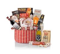 Marchesi Prioli Cesto Regalo Mozart con Panettone, Spumante Gran Cuvée, Vini, Salumi, Formaggi e Specialità Italiane, 15 Prodotti