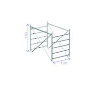 Marchetti alzata torre altezza 1,50 m per ponteggio System 120x180