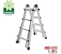 Marchetti BLACK 45 scala telescopica in alluminio allungabile fino a 4,6 mt