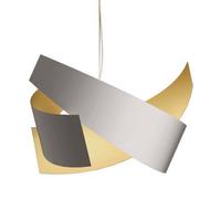 Marchetti Lampada a sospensione Ella bianca e dorata Marchetti