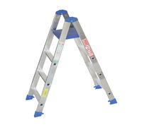Marchetti PABLO scala scaletto alluminio doppia salita 4 gradini con piano 1,30m