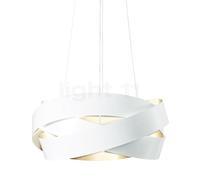Marchetti Pura Lampada a sospensione LED, bianco/aspetto foglia d'oro - ø100 cm