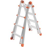 SCALA IN ALLUMINIO TELESCOPICA MULTIUSO GR.4+4 MT.4,10