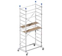 PONTEGGIO MOBILE TRABATTELLO ALLUMINIO ZEUS CM.157X100X360H 150KG PIATTAFORMA