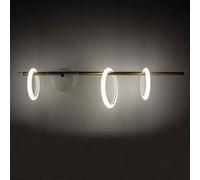 Marchetti Ulaop Applique a LED, tre anelli, destra, nero Marchetti
