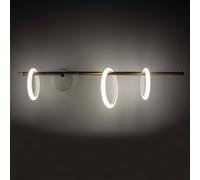 Marchetti Ulaop Applique a LED, tre Ring, destra, bianco Marchetti