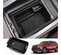 MARCHFA Organizer per Console Centrale Compatibile con Benz 2020-2023 2024 2025 GLE 350 450 W167 53 AMG Accessori bracciolo Vassoio Organizer Organizer Organizer per GLS 450 2020 2021 2022 (Nero)