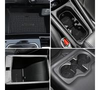 MARCHFA tappetino antiscivolo per porta interna compatibile per Compass 2022 2023 2024 2025 tappetino di stoccaggio anti-polvere (nero 14 pcs)