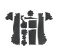 MARCHFA Tappetino Console Centrale Tappetini in Gomma per Golf 8 MK8 2020-2024 Accessori Auto Golf 8 Tappetino Antiscivolo per Console Centrale Sottobicchieri 10 Pezzi (Bianco)