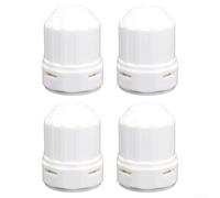 Marchfunny 4PCS Bianco Plastica Distributore Acqua Regolatore Tappo M30x1.5 Filettatura per Collettore Riscaldamento a Pavimento e Termostato Radiatore