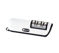 Marchfunny Affilacoltelli ricaricabile con funzionamento automatico per coltelli da cucina, forbici e attrezzi da giardino, senza fili ABS e acciaio inossidabile (nero)