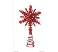 Marchfunny Albero di Natale intagliato a forma di stella con intricato ciondolo a forma di fiocco di neve 3D, ornamento in plastica per le festività stagionali della casa e del giardino (F)