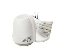 Marchfunny Attuatore elettrico per riscaldamento a pavimento AC230V con involucro IP54 e controllo automatico del flusso, adatto per collettore HVAC e integrazione termostato (normalmente aperto)