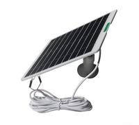 Marchfunny Caricatore solare da 5 W per anello per videocitofono 2, 3, 3 Plus e 4 con pannello solare resistente alle intemperie e lunghezza del cavo flessibile per un'alimentazione affidabile (bianco