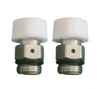 Marchfunny Coppia di valvole di spurgo automatiche per sistemi di riscaldamento, sfiato dell'aria autosanguinante, struttura antiruggine color argento (rame 1/4)