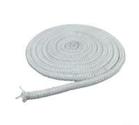 Marchfunny Corda di tenuta in fibra di vetro resistente alle alte temperature, 14 mm, per porta del camino e della stufa a legna, guarnizione ermetica per ridurre fumo e fuoriuscita di calore (14 mm x