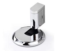 Marchfunny Fermaporta regolabile in altezza, senza trapano, funzionamento silenzioso, per porte di casa e ufficio (argento)