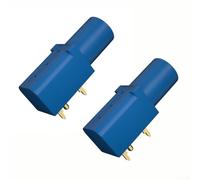 Marchfunny J.40016 Connettore di sicurezza da 4 mm per multimetri tester di tensione e attività tecniche di misurazione elettrica (blu)