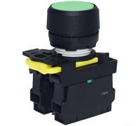 Marchfunny LA115 A1 Interruttore a pulsante Materiale ABS 1NO 1NC Doppio contatto autoresettante per controllo industriale e circuiti di sicurezza (LA115-A1-11/G)
