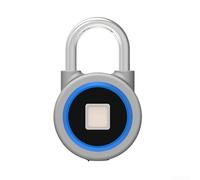 Marchfunny Lucchetto intelligente compatibile con Bluetooth con riconoscimento delle impronte digitali batteria ricaricabile e integrazione app OKLOCK+ per cassetto sicuro (blu)