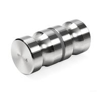 Marchfunny Maniglia per porta della doccia in acciaio inox rinforzato con tirante scorrevole e viti regolabili per un'installazione sicura sulle porte in vetro del bagno (bilaterale)