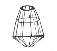 Marchfunny Paralume in metallo stile industriale con protezione per lampadina, struttura a gabbia metallica traspirante per un migliore flusso d'aria, adatto per molteplici applicazioni di