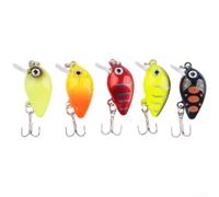 Marchfunny Per spigola da trota per mini crankbait 2g lento affondamento esca da pesca con realistica comportamento nuotata occhi 3D riflettenti e sistema di gancio triplo punto