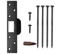 Marchfunny Piastra extra lunga da 17,8 cm progettata per colmare le lacune nei telai delle porte usurati e mantenere un corretto allineamento degli urti durante il funzionamento (nero)