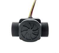 Marchfunny Sensore di rilevamento del flusso alimentato a corrente continua per installazioni solari che supportano il monitoraggio del flusso d'acqua da 2-45 l/min in idroponica e pompe da pozzo