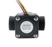 Marchfunny Sensore di rilevamento del flusso alimentato a corrente continua per installazioni solari che supportano il monitoraggio del flusso d'acqua da 2-45 l/min in idroponica e pompe da pozzo