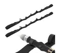 Marchfunny Set di 2 cinghie per canna da pesca, lunghezza regolabile 140-200 cm, larghezza 4 cm, materiale in nylon per un'organizzazione sicura della canna nel veicolo