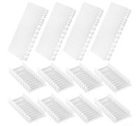 Marchfunny Set di coperture per slot per pannello elettrico, per scatola dei fusibili e scheda di distribuzione, protezione modulare dei fori, compatibile con sistemi Legrand Hager (12 pezzi)