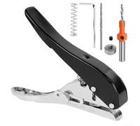 Marchfunny Singola perforatrice a 5/16 pollici del foro per la carta di plastica del cartone delle etichette con la costruzione cromata in lega di zinco del metallo degli accessori