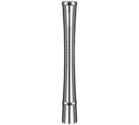 Marchfunny Tritaghiaccio in acciaio inossidabile 304 con manico lungo, pestello multiuso per schiacciare ghiaccio, pestello per frantumare frutta, erbe e mescolare cocktail, argento (S)