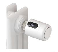 Marchfunny Valvola termostatica intelligente per radiatore, Zig-bee 3.0, compatibile con app di controllo, funzione timer, modalità di risparmio energetico, display LCD, facile regolazione della