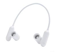 Marchfunny Ventilatore portatile da collo con doppia batteria da 2000 mAh ricaricabile dispositivo di raffreddamento personale con direzione del vento regolabile per l'estate (bianco)