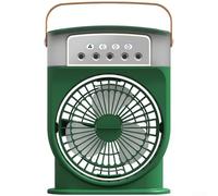 Marchfunny Ventilatore spray con 5 ugelli regolabili, controllo a 3 velocità, serbatoio dell'acqua da 600 ml e oscillazione di 180 gradi per il raffreddamento della stanza (modello plug-in viola)