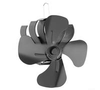 Marchfunny Ventola a clip a 4 pale per camino che genera 160-200 CFM per migliorare la distribuzione dell'aria calda e ridurre il consumo di energia, compatibile con la maggior parte delle stufe a