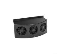 Marchfunny Ventola di scarico per auto per Windows con ricarica USB e motore veloce da 4000 giri/min per migliorare il flusso d'aria e ridurre l'umidità all'interno dei veicoli per tutti i tipi (nero