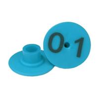 marchi auricolari, Etichette auricolari pre-numerate for bestiame da 100 pezzi for suini, bovini, mucche, capre, pecore, 7 colori(Blue)