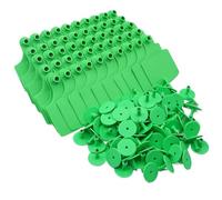 Marchi auricolari in plastica for bovini | Multicolor 105x75 mm 100 pz for Bovini Ovini Capra Maiale Cervo Cane Suino(Green)