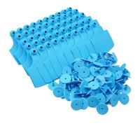 Marchi auricolari in plastica for bovini | Multicolor 105x75 mm 100 pz for Bovini Ovini Capra Maiale Cervo Cane Suino(Black)