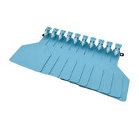 marchi auricolari per bestiame, Etichette identificative for orecchie di bovino monopezzo in TPU multicolore 50-100 pezzi con penna(Blue,100pcs)