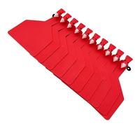 marchi auricolari per bestiame, Etichette identificative for orecchie di bovino monopezzo in TPU multicolore 50-100 pezzi con penna(Red,50pcs)
