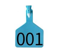 marchi auricolari per bestiame, Marchi auricolari for bovini da allevamento TPU vuoti in un unico pezzo Identificazione Multicolore 50 pezzi 100(Blue,101-150)