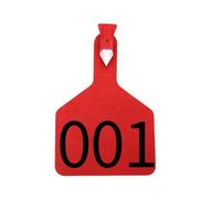 marchi auricolari per bestiame, Marchi auricolari for bovini da allevamento TPU vuoti in un unico pezzo Identificazione Multicolore 50 pezzi 100(Red,250-300)